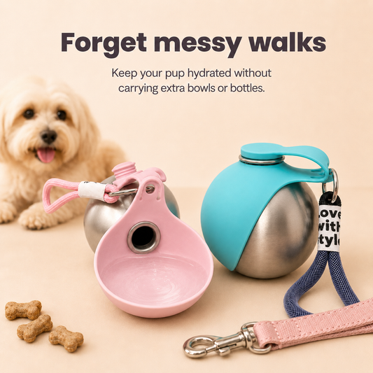 BuddyPup™ Dog Water Bottle with Bowl